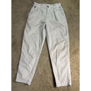 American Eagle Pants Women 4 Short Khaki Stretch Slash Pockets Hi Rise Boho Prep